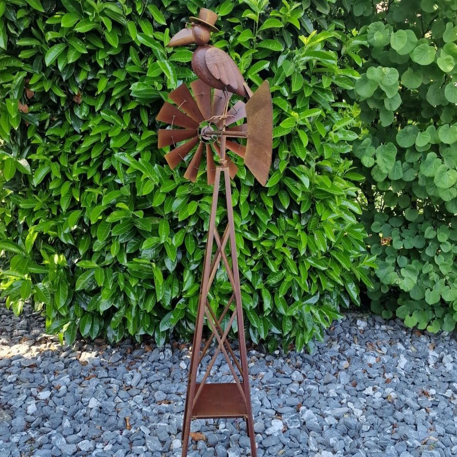 Décoration de jardin girouette avec corbeau